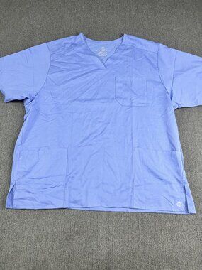 WonderWink Mens Premiere Flex Modern Fit 2XL V-Neck Scrub Top NWOT